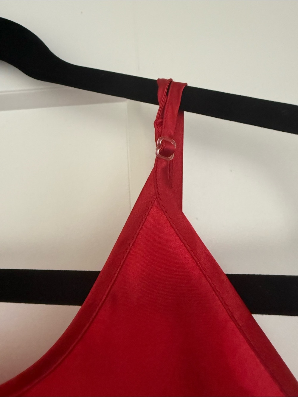 kathy ireland Red Satin Chemise with Heart Accents - Picture 6 of 15